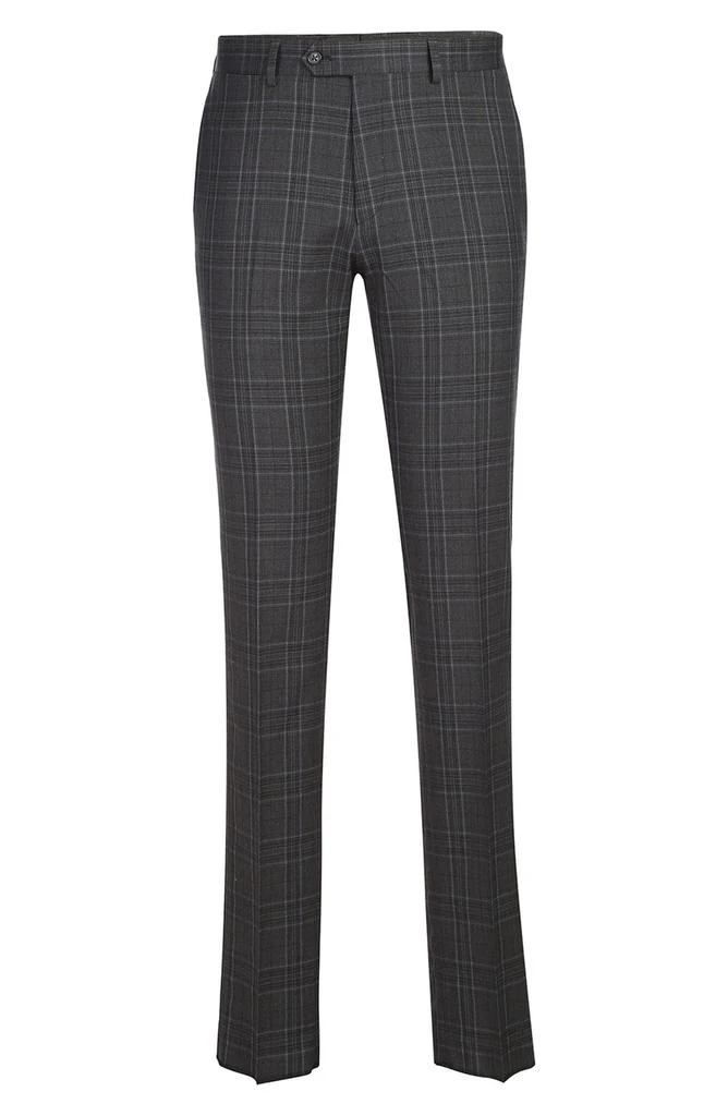 English Laundry Plaid Trim Fit Notch Lapel Two-Piece Suit 9