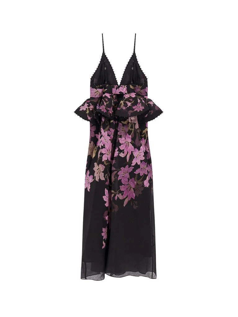 sequin lace up maxi dress Rose Gold Long Sleeve Lace Up Sequined Maxi Dress main image 0