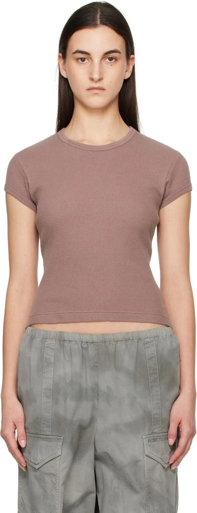 Acne Studios Purple Waffle Knit T-shirt 1