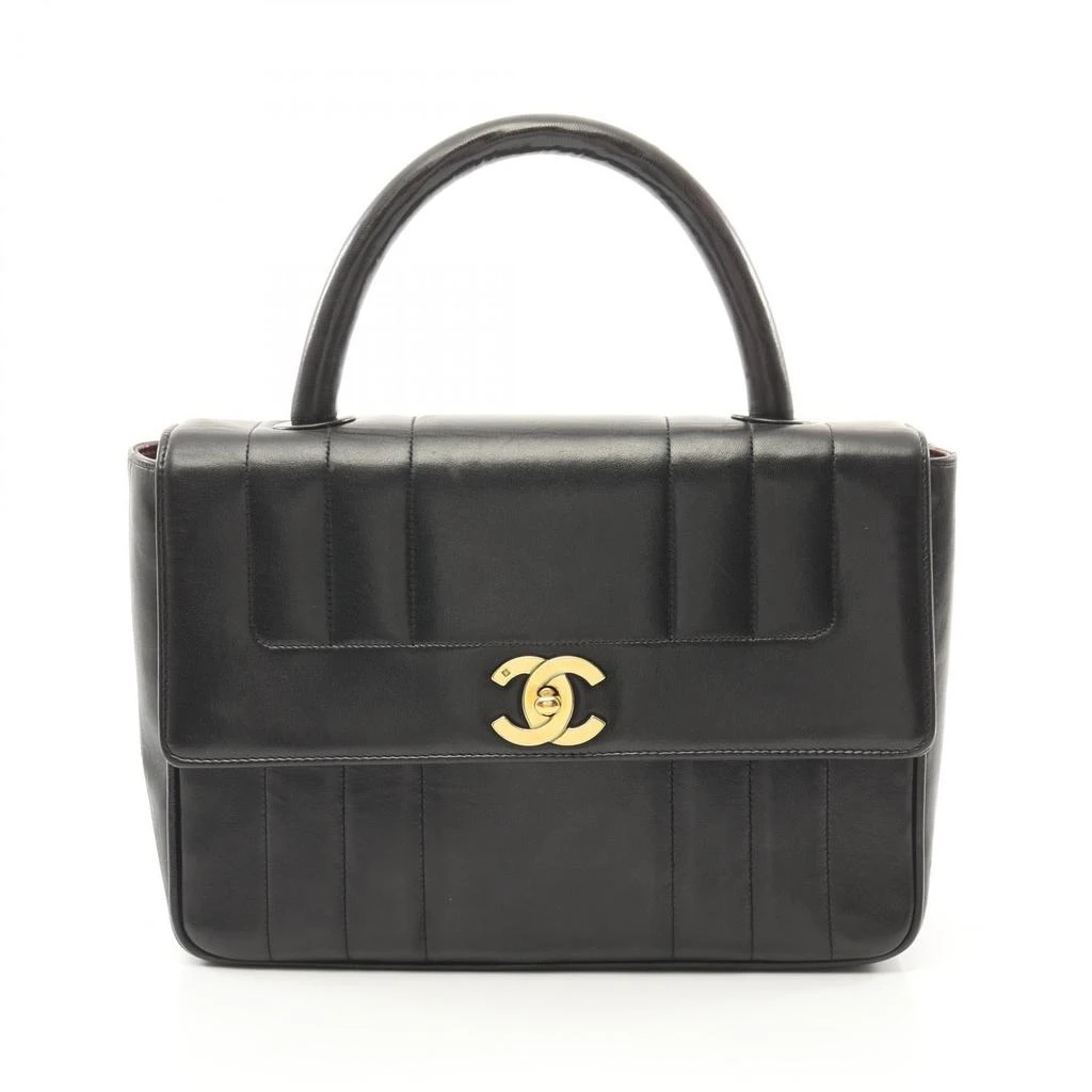 Chanel Mademoiselle Lambskin Handbag Black 1