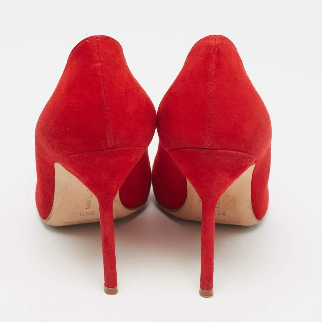Manolo Blahnik Manolo Blahnik Red Suede BB Pumps Size 36.5 6