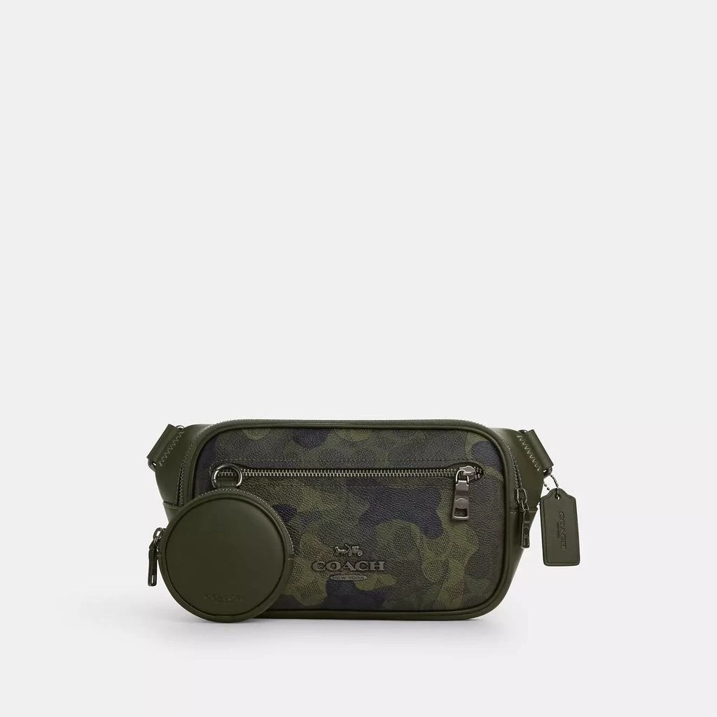 Coach Elias Belt Bag In Signature Camo Print 2