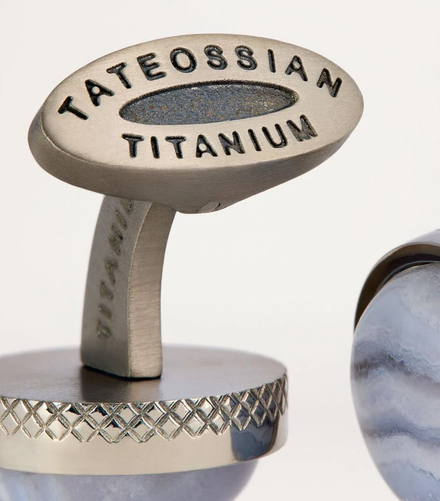 Tateossian Agate Circular Cufflinks 6