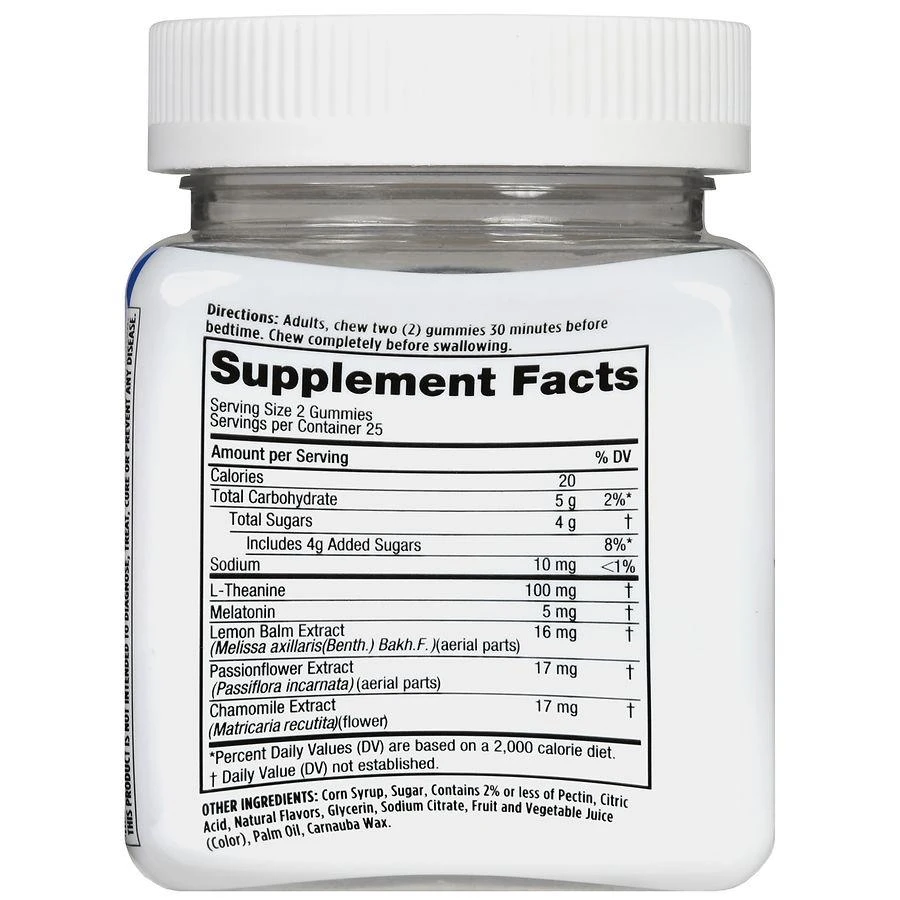 Walgreens Sleep Support Gummies Natural Blackberry & Mint 4
