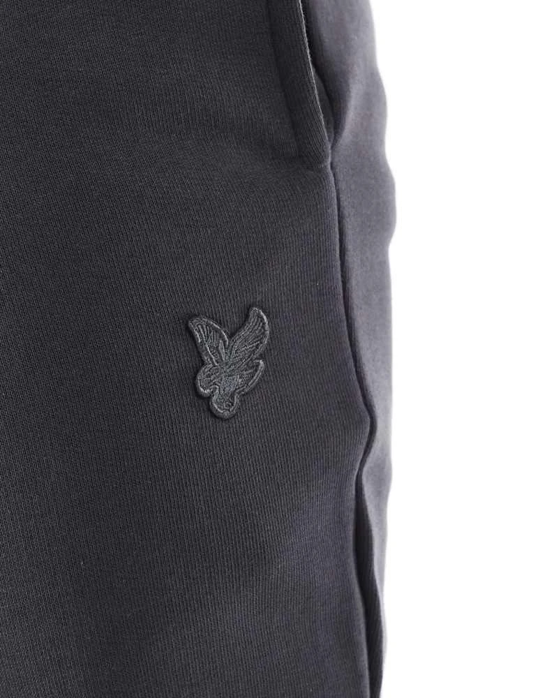 Lyle & Scott Lyle & Scott superfine slim sweatpants in gunmetal grey 5