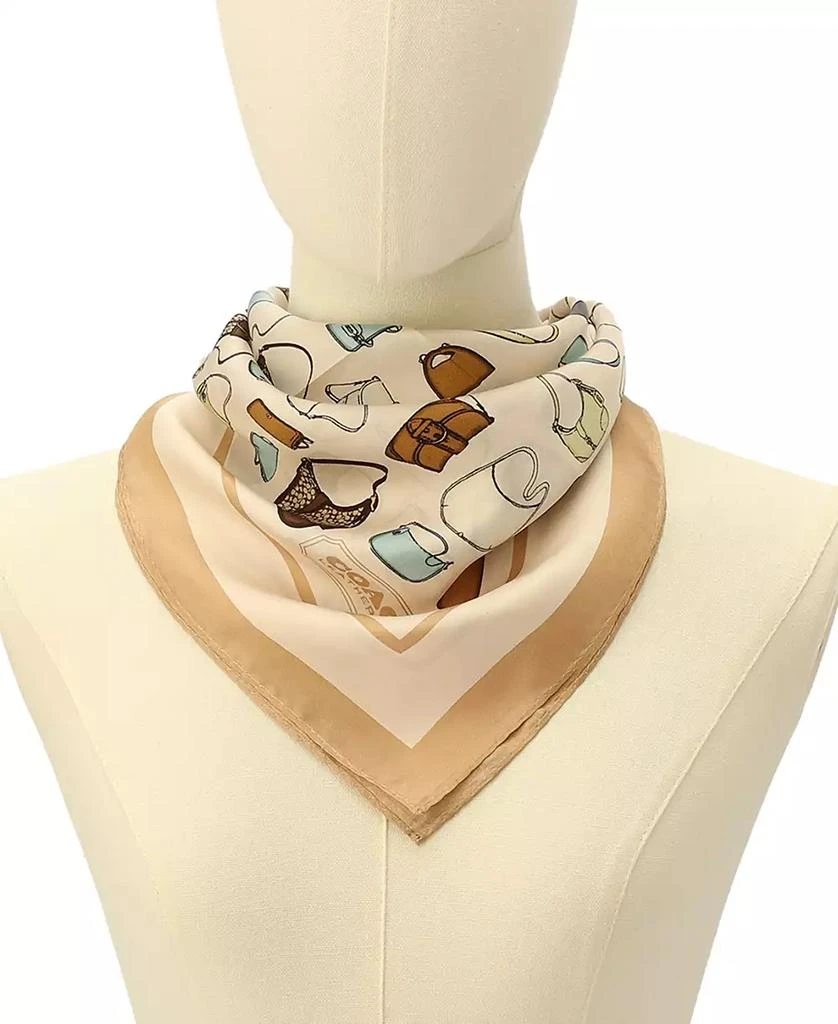 Coach Originals Printed Silk Bandana Scarf 4