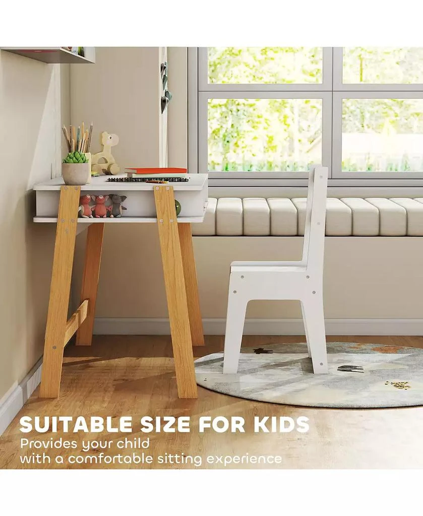 HONGGE Kids Desk and Chair Set with Storage for Ages 3–12 6