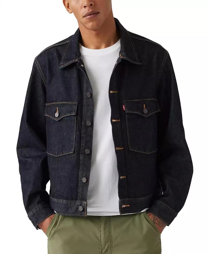 Levi's Men's Embarcadero Station Relaxed-Fit Denim Trucker Jacket 1