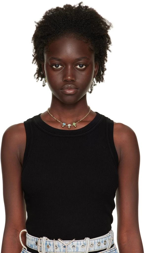 Justine Clenquet SSENSE Exclusive Gold Chris Choker 2