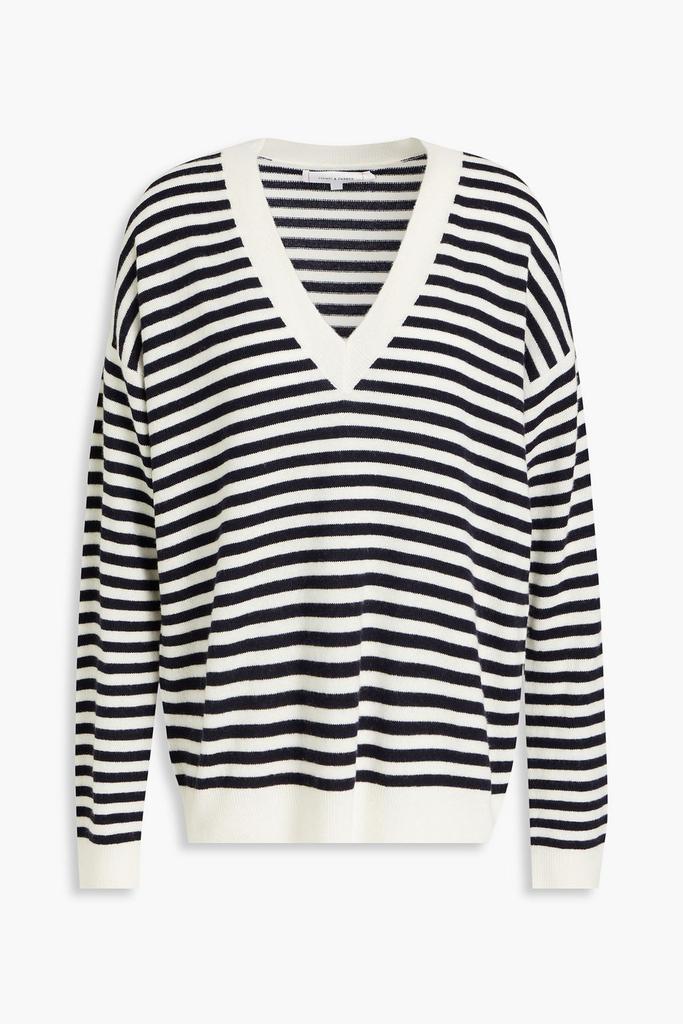 Chinti & Parker Striped wool and cashmere-blend sweater