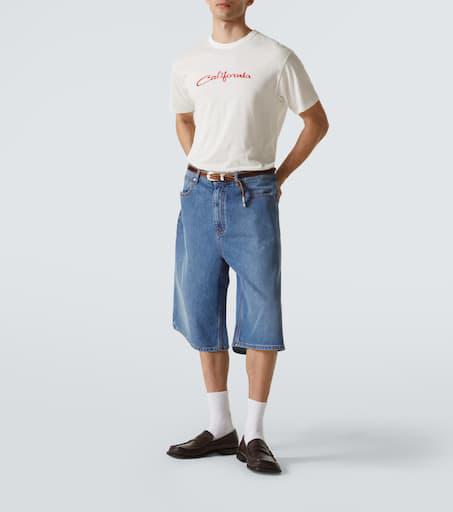 ERL Indiana denim Bermuda shorts