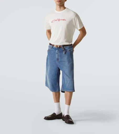 ERL Indiana denim Bermuda shorts 2