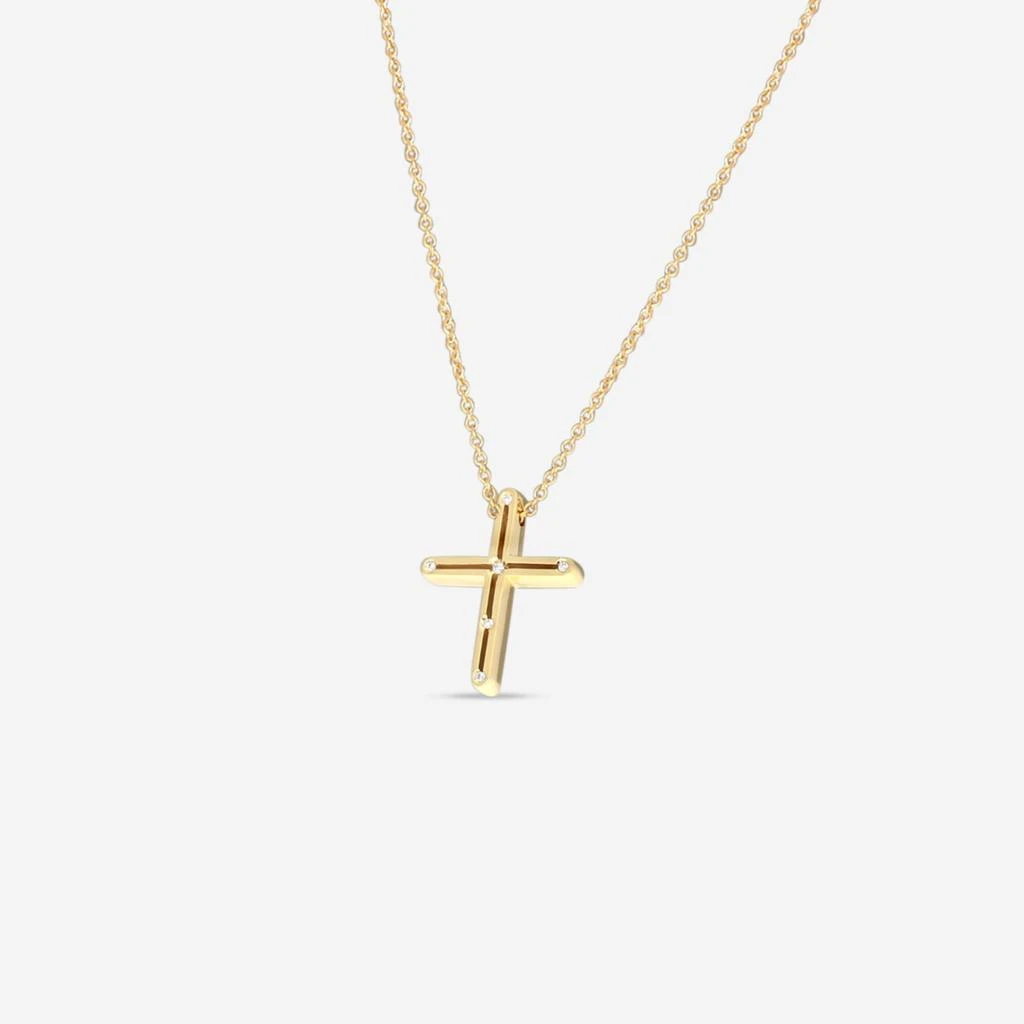 Damiani Damiani 18K Yellow Gold Diamond Pendant Necklace 20076845 2