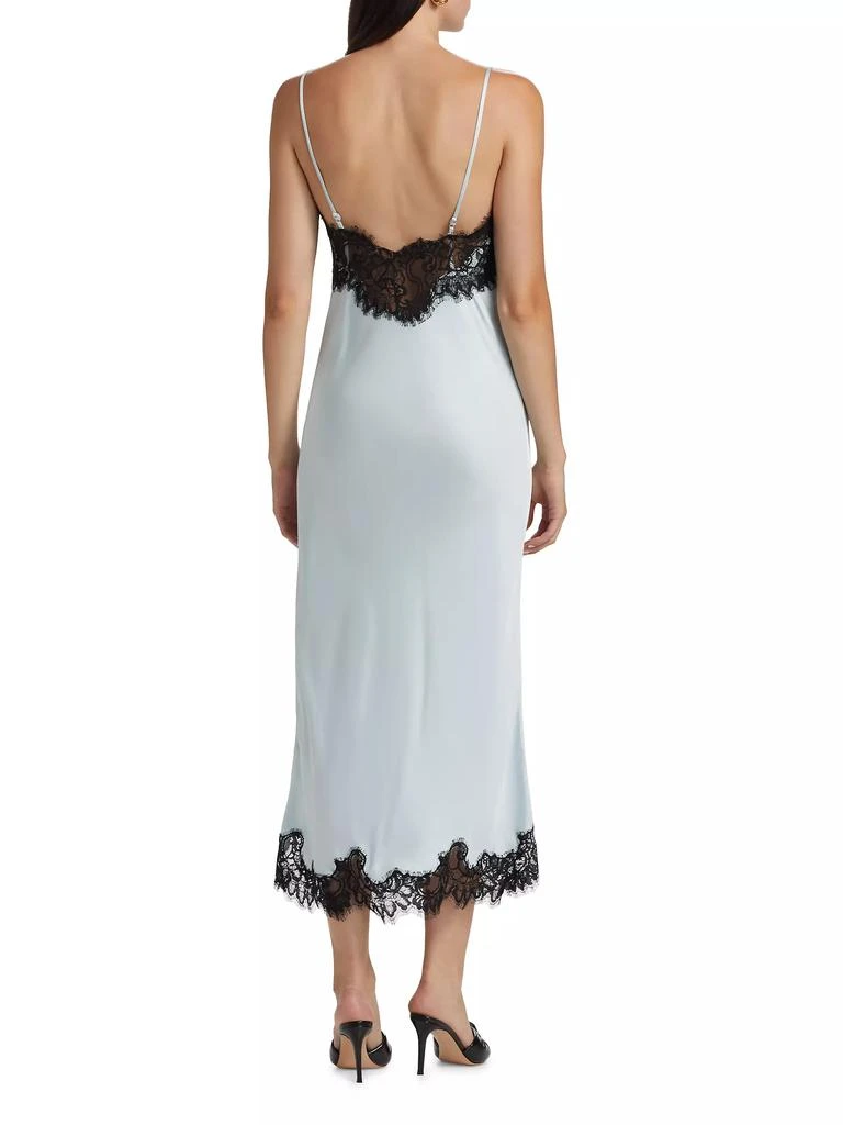 A.L.C. Lennon Satin-Lace Midi-Slipdress 5