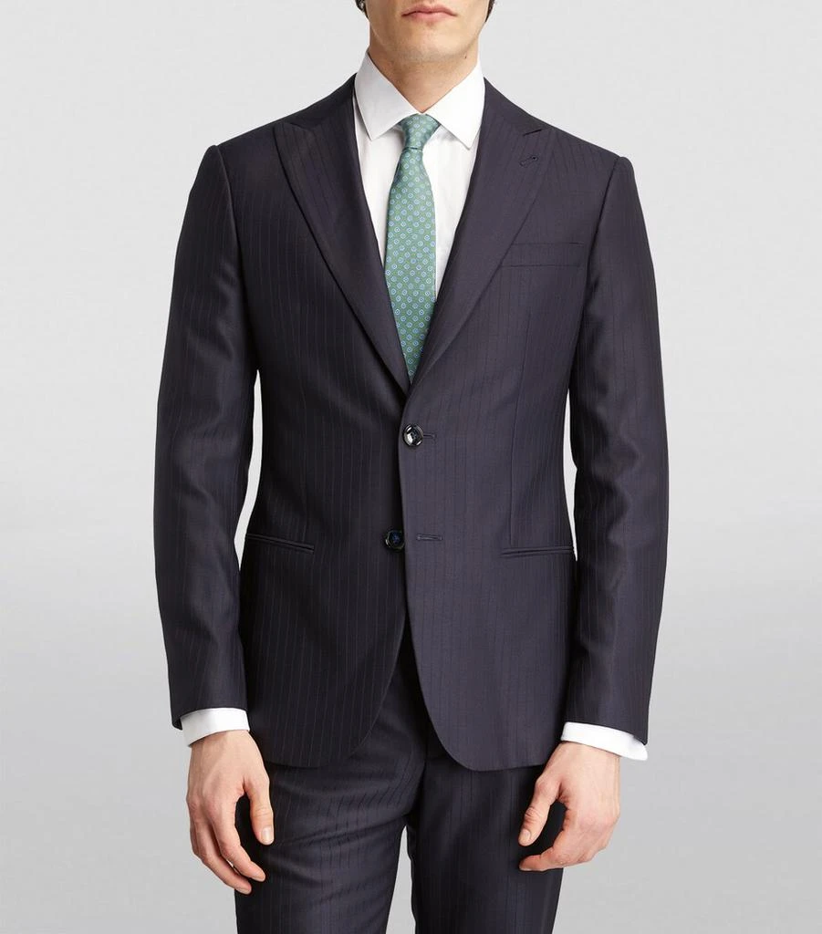 Giorgio Armani Pinstripe Single-Breasted Two-Piece Suit 3