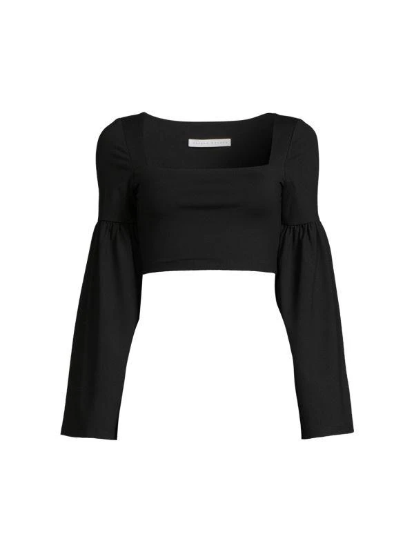 Susana Monaco Bell Sleeve Crop Top 3