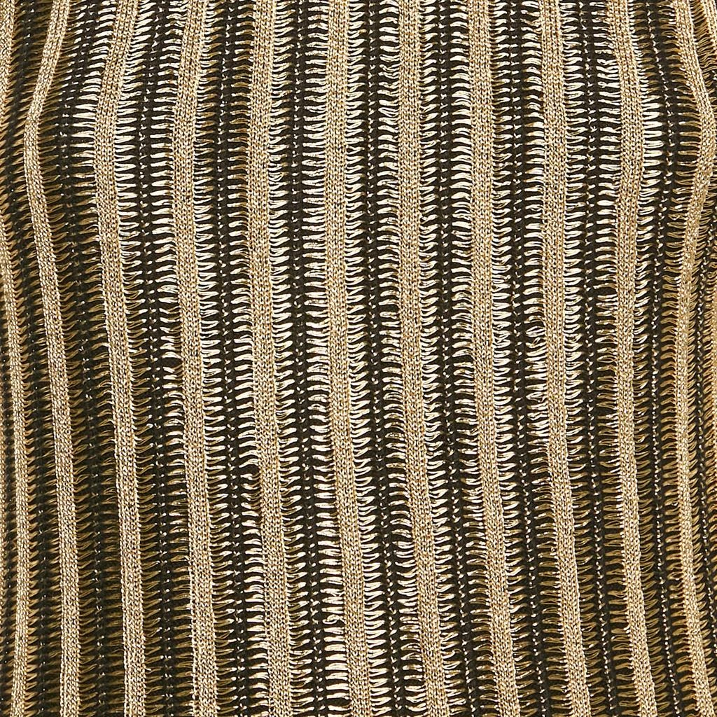 Tom Ford Tom Ford Black/Gold Lurex Slinky Rib Knit Crewneck Maxi Dress XS -  Dresses & Skirts - Free Shipping - BeyondStyle