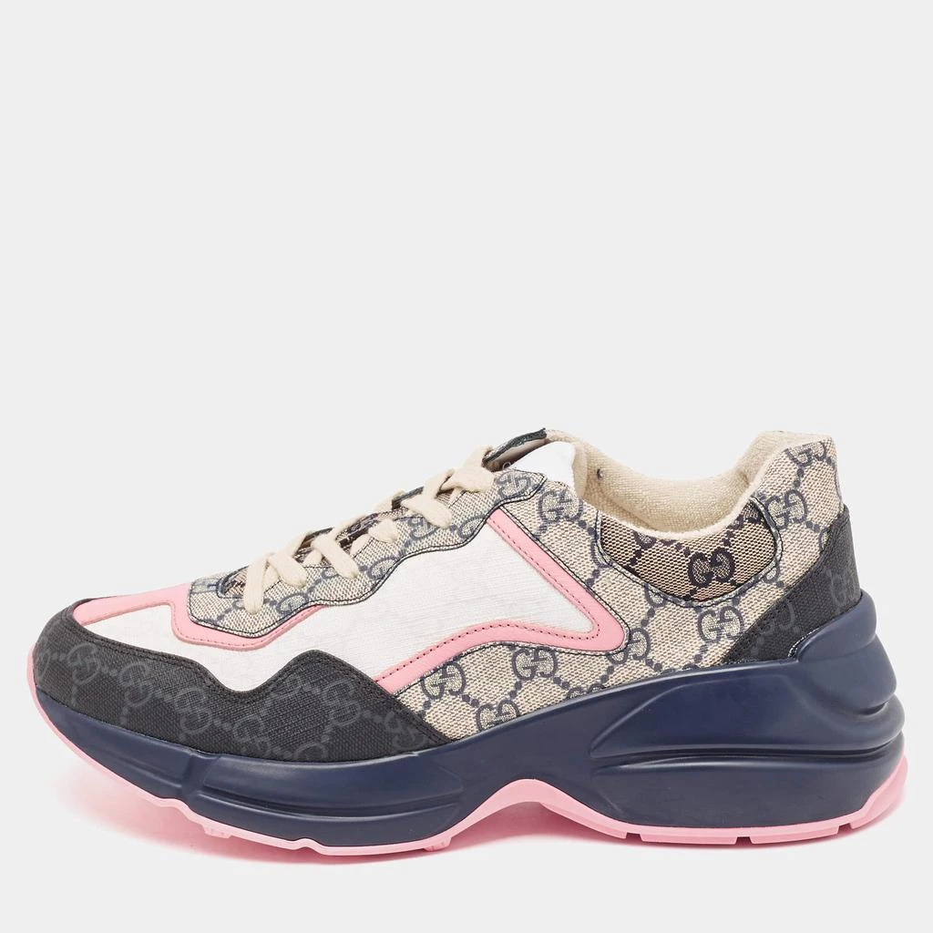 Gucci Gucci Multicolor GG Supreme Canvas Rhyton Sneakers Size 40 1