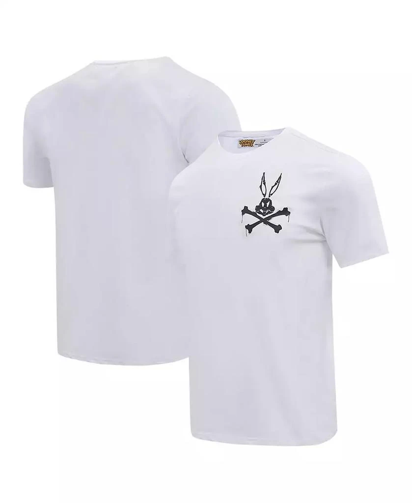 Freeze Max Men's Bugs Bunny White Looney Tunes Melted Skeleton T-Shirt 1