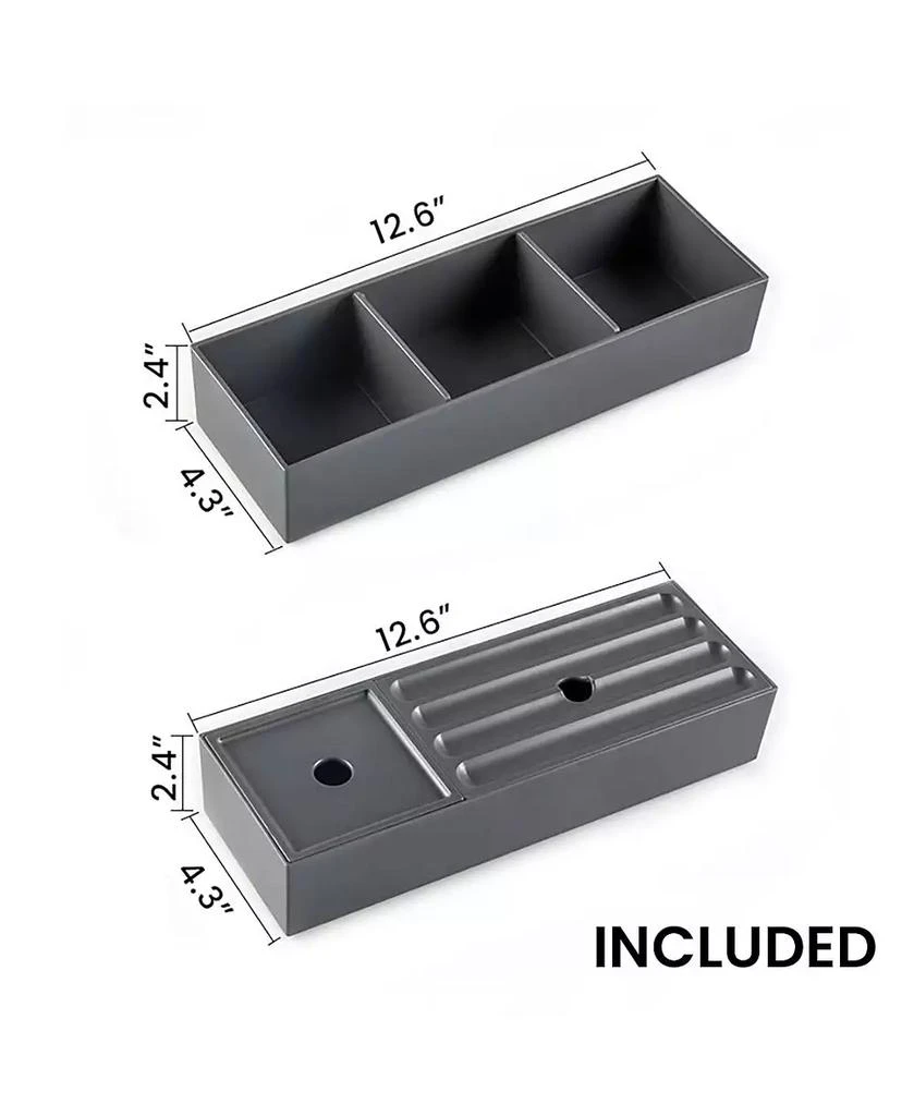 Streamdale Furniture Etna 24" Striped Walnut Vanity with Ceramic Sink 7