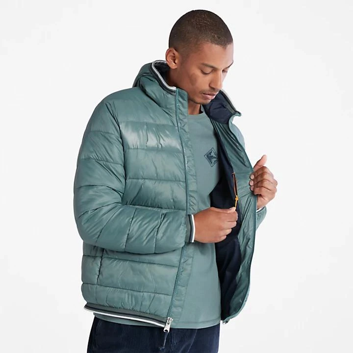 Timberland Garfield Midweight Hooded Puffer Jacket for Men in Green 6