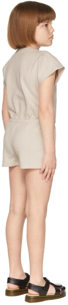 Misha 
Puff Kids Gray French Terry Romper 4