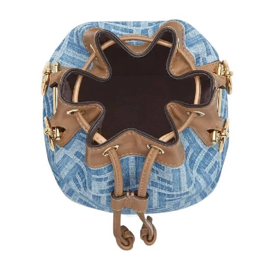Fendi Mon Tresor FF Denim Mini Bucket Bag 3