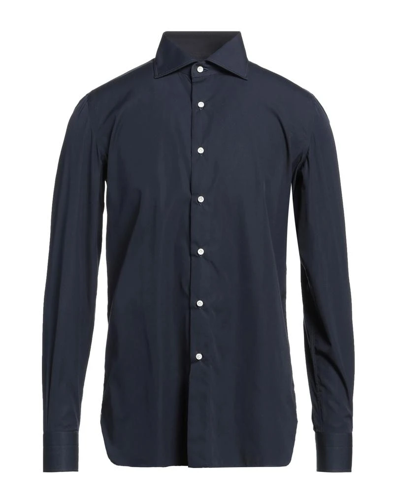 LUIGI BORRELLI NAPOLI Solid color shirt 1