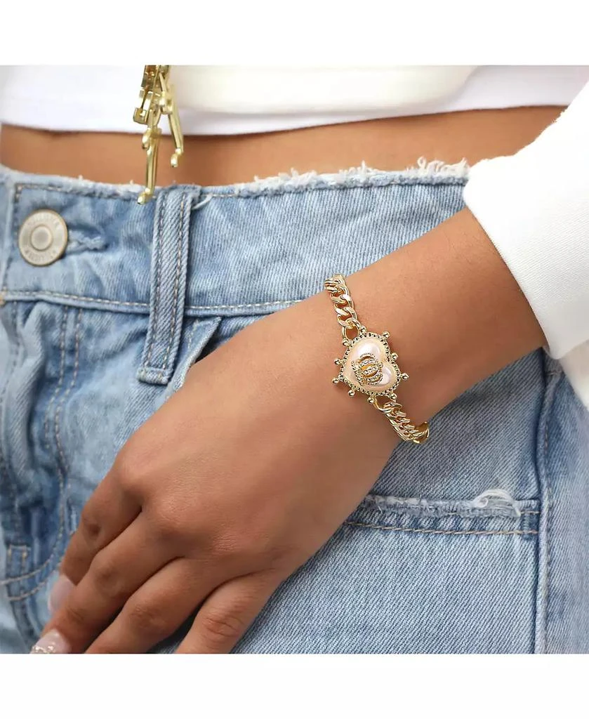Juicy Couture Gold-Tone Chain Bracelet with Crown Heart Charm 4