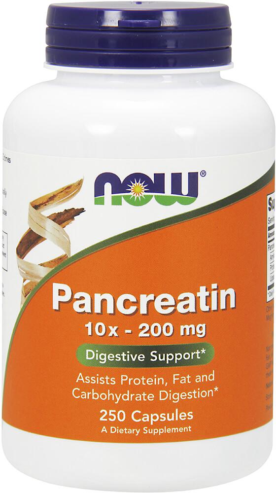 Now Foods Digestive Health: Pancreatin 10x 200 mg