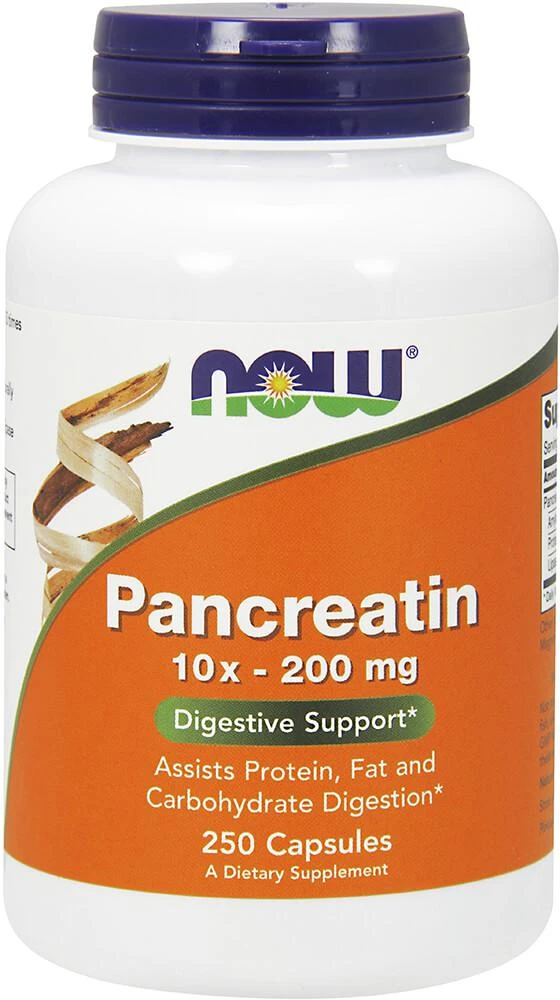 Now Foods Digestive Health: Pancreatin 10x 200 mg 1
