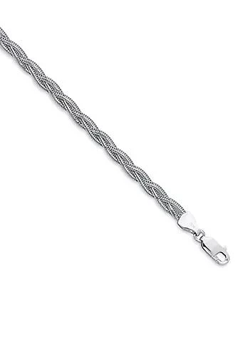 Belk 
Co. 14k White Gold Braided Fox Bracelet