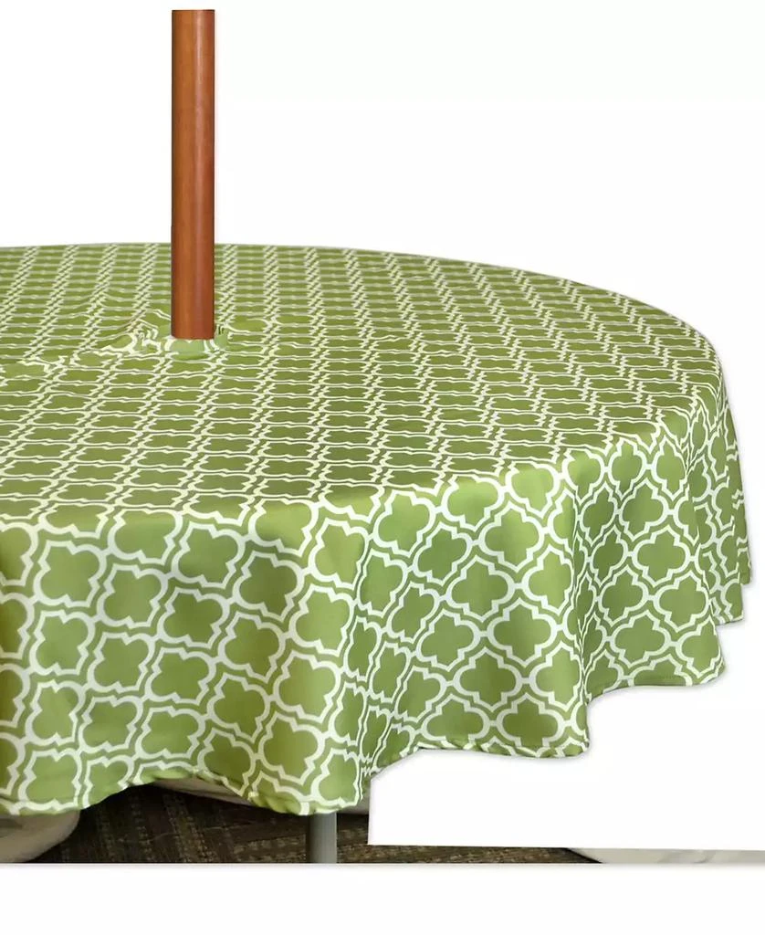 Design Imports Lattice Outdoor Tablecloth 60" Round 5