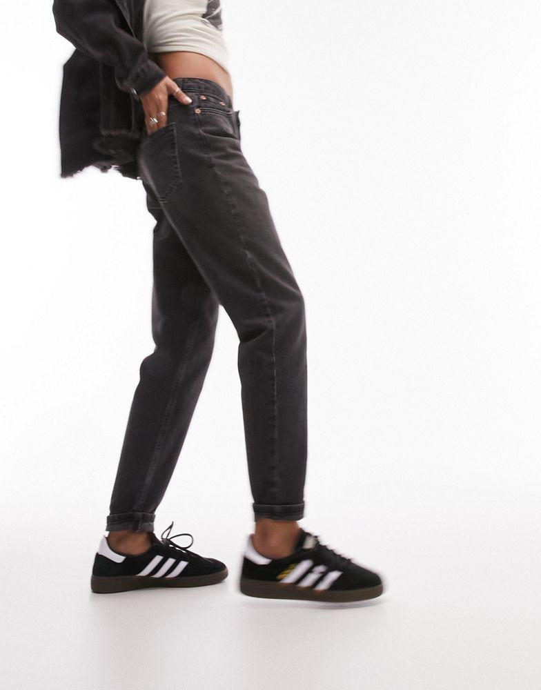 Topshop Topshop hourglass original Mom high rise in washed black