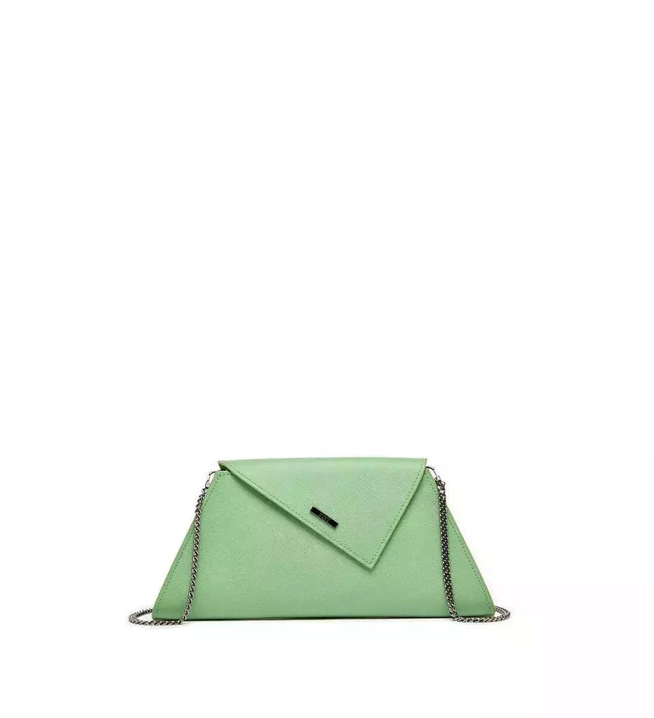 SUSU Leather Clutch Bag Summer Green Evening Purse Unique Women
s Handbag