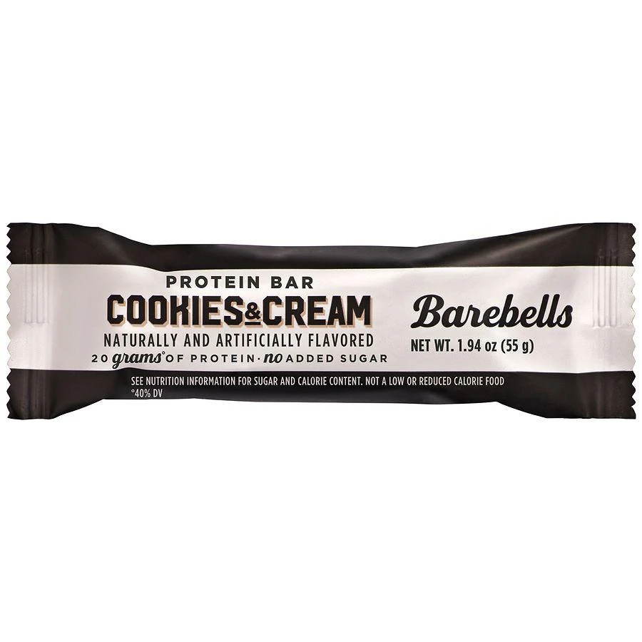 Barebells Protein Bar Cookies 
Cream