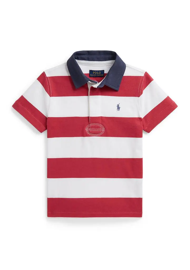 Ralph Lauren Boys 2-7 Striped Cotton Short-Sleeve Rugby Shirt