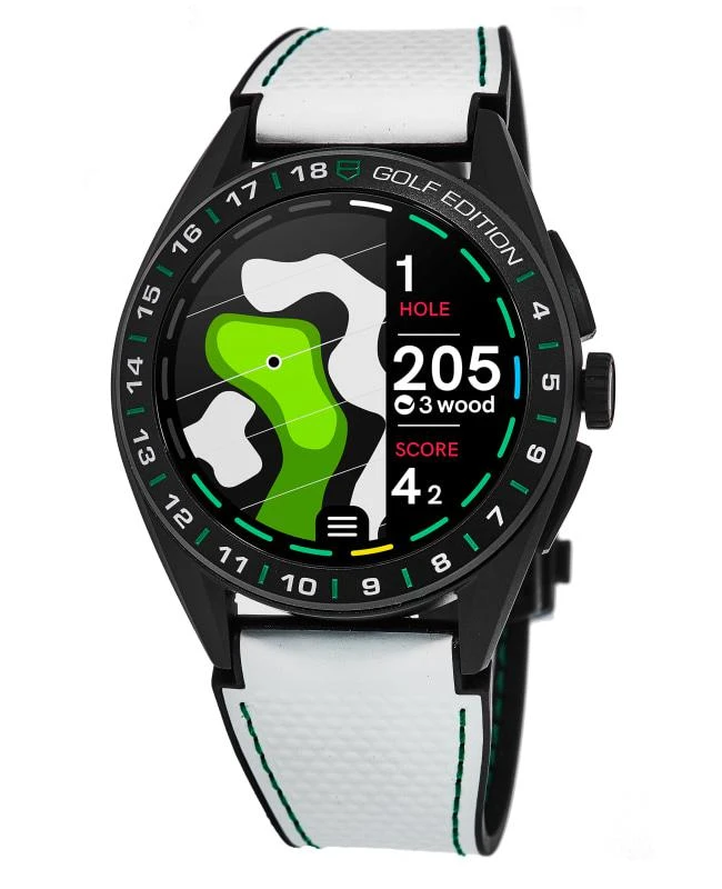 TAG Heuer Tag Heuer Connected Calibre E4 - 45mm Special Edition Golf Rubber Strap Men's Watch SBR8A81.EB0251 1