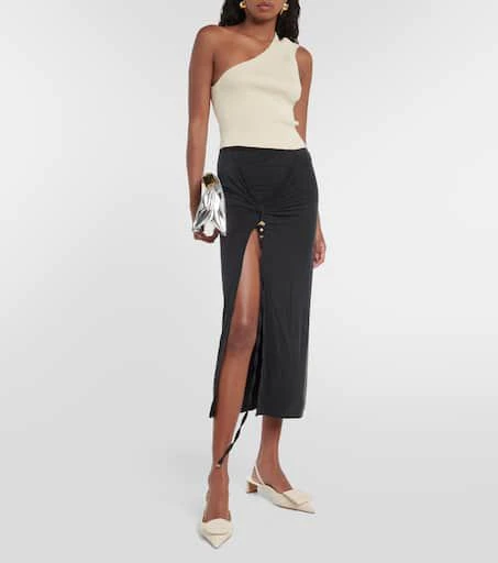 Jacquemus La Jupe Pareo Croissant midi skirt 2