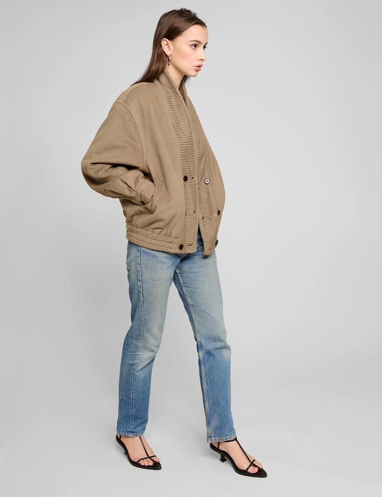 Pixie Market Mocha Bomber Jacket 1