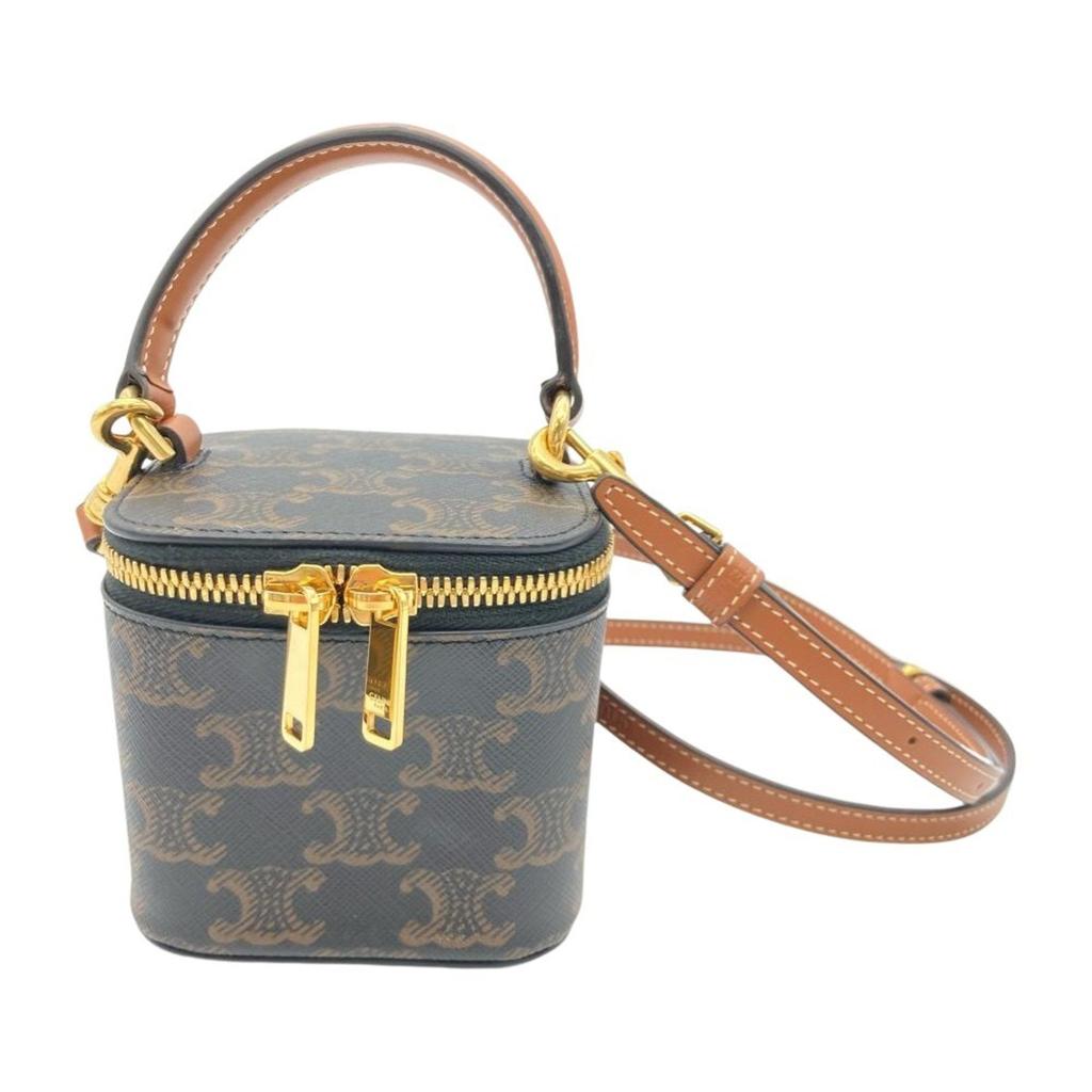 【VIP価格】CELINE Tilly Leather Shoulder Bag Celine Tilly Bag Genuine Leather Medium - Canvas Low Grade