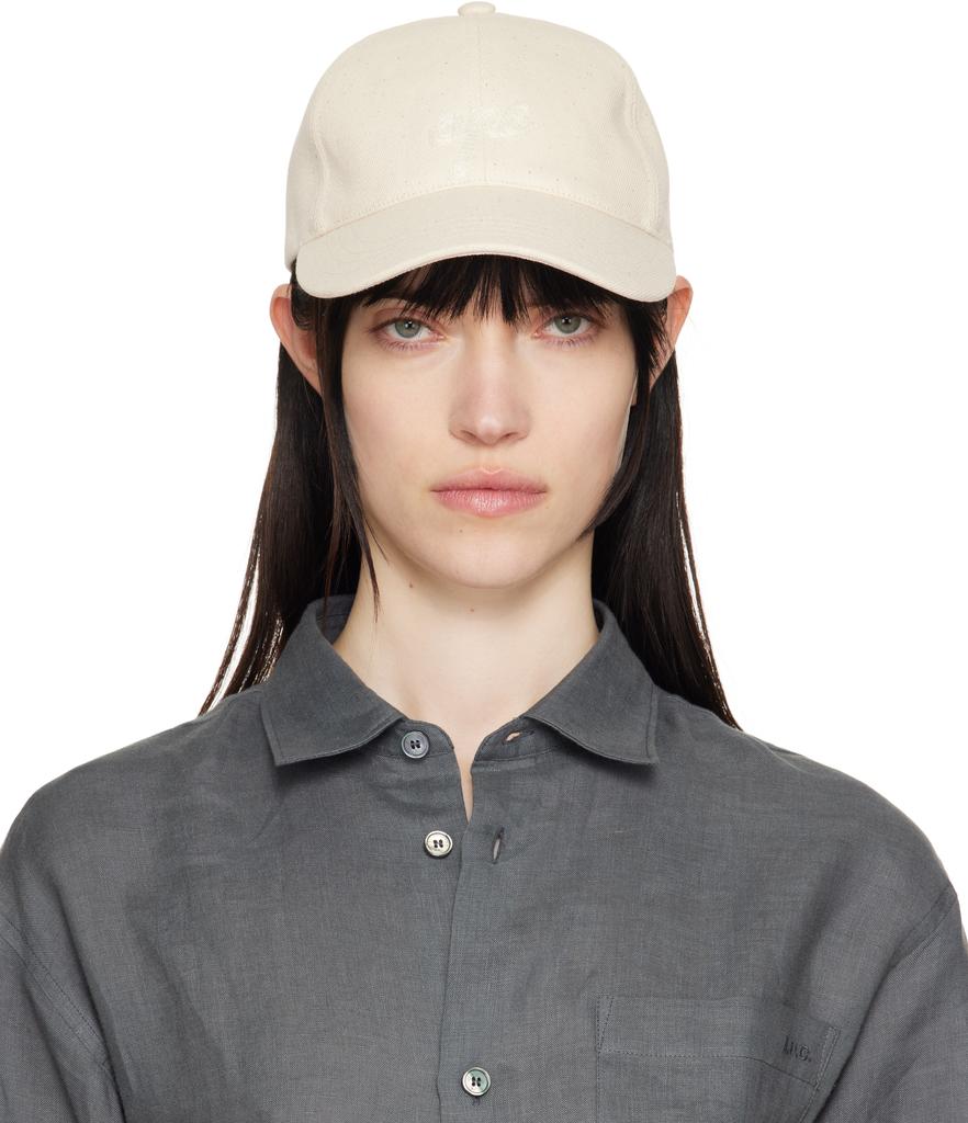 A.P.C. Off-White Charlie Chainette Baseball Cap