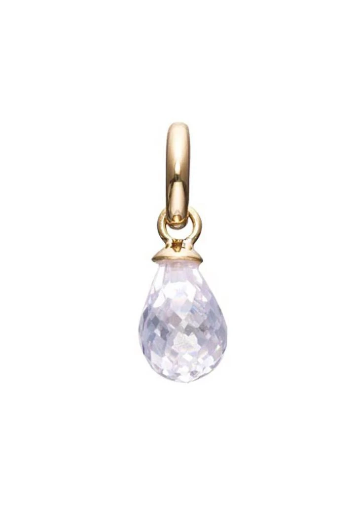 Story Jewellery Story Jewellery - Women
s Clear Crystal Faceted Drop Pendant