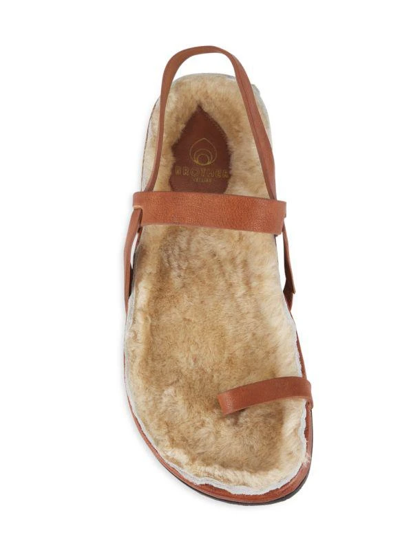 Brother Vellies Astrid Shearling Lined Sandals 4