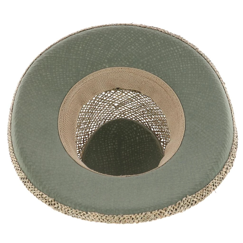 Kenny K Men's Twisted Seagrass Gambler Hat with Pleated Band 2