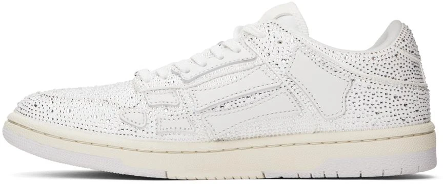 AMIRI White Crystal Skel Top Low Sneakers 3