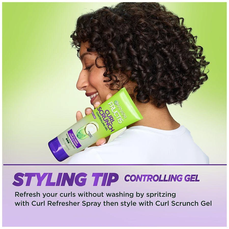 Garnier Fructis Curl Scrunch Controlling Gel with Coconut Water, For Curly Hair 10