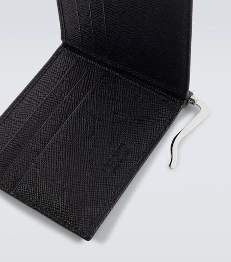 Prada Saffiano metal money clip wallet 4