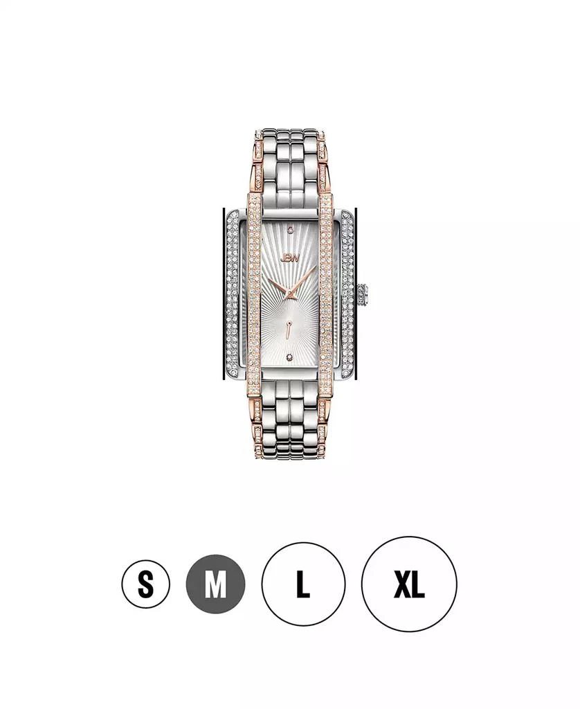 Jbw Women's Mink Diamond (1/8 ct.t.w.) Stainless Steel Watch 4