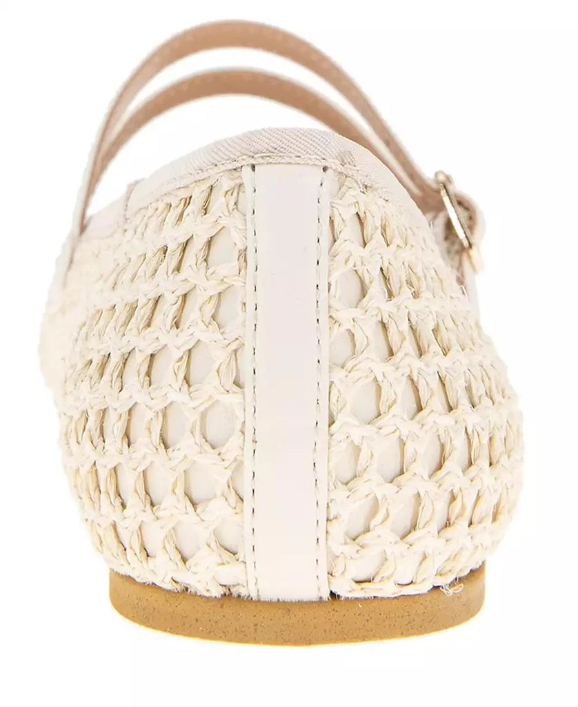 BCBG Women's Harisa Woven Square-Toe Mary Jane Ballet Flats 3